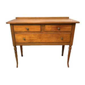 Vintage Cherry Three Drawer Server with Backsplash