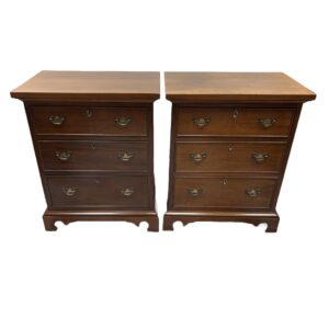 Pair of (Unsigned) Craftique Three Drawer Nightstands