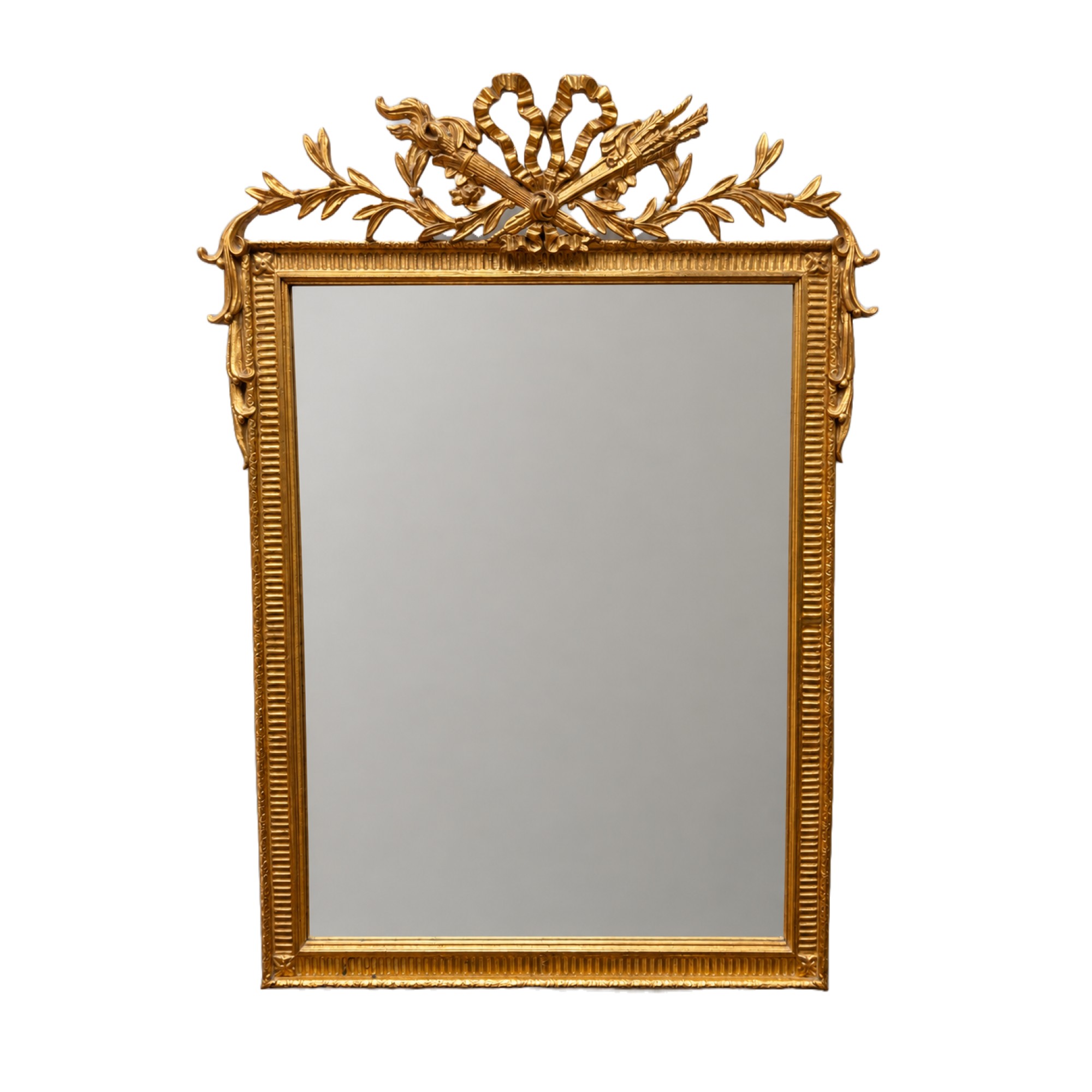 Carvers' Guild Gold Gilt Beveled 'French Hunt' Mirror Carvers' Guild Gold Gilt Beveled 'French Hunt' Mirror