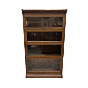Antique Oak Barrister Bookcase by Gunn Sectional Bookcases