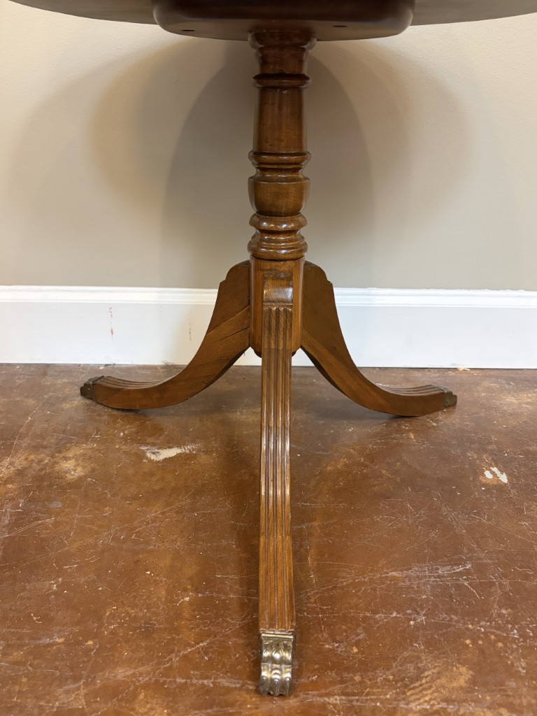 Walnut Two Tier Round Side Table/Dumbwaiter/Plant Stand Walnut Two Tier Round Side Table/Dumbwaiter/Plant Stand
