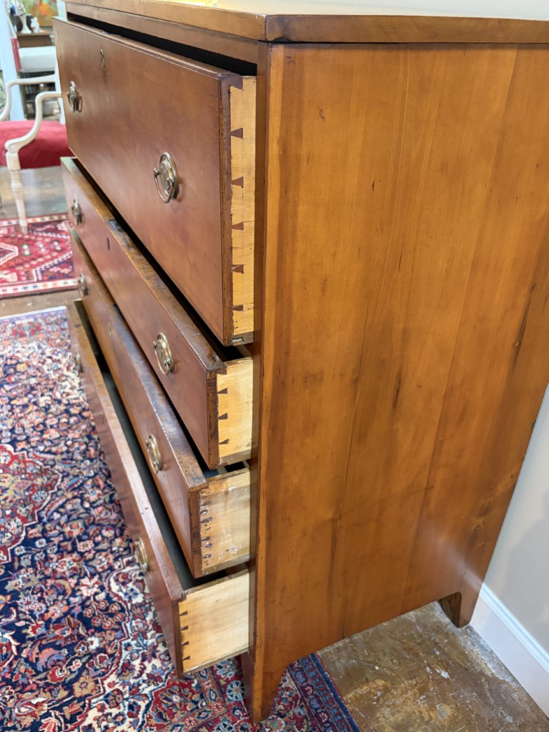 19th Century Cherry Four Drawer Chest 19th Century Cherry Four Drawer Chest