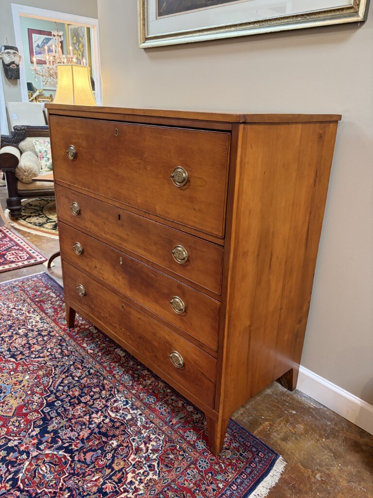 19th Century Cherry Four Drawer Chest 19th Century Cherry Four Drawer Chest