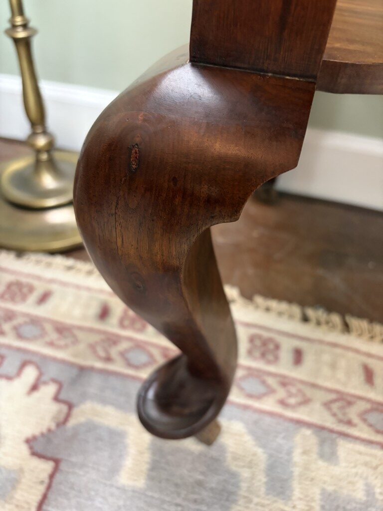 Antique Walnut One Drawer Server on Casters Antique Walnut One Drawer Server on Casters
