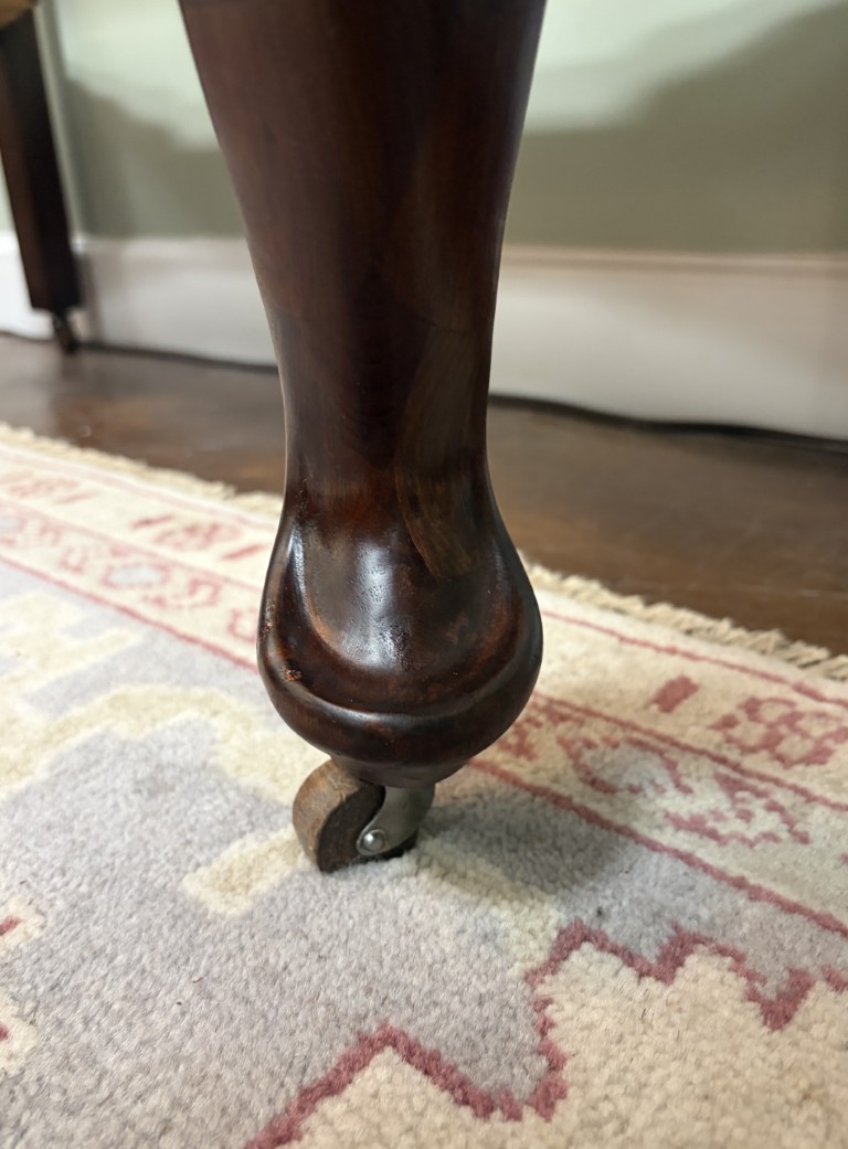 Antique Walnut One Drawer Server on Casters Antique Walnut One Drawer Server on Casters
