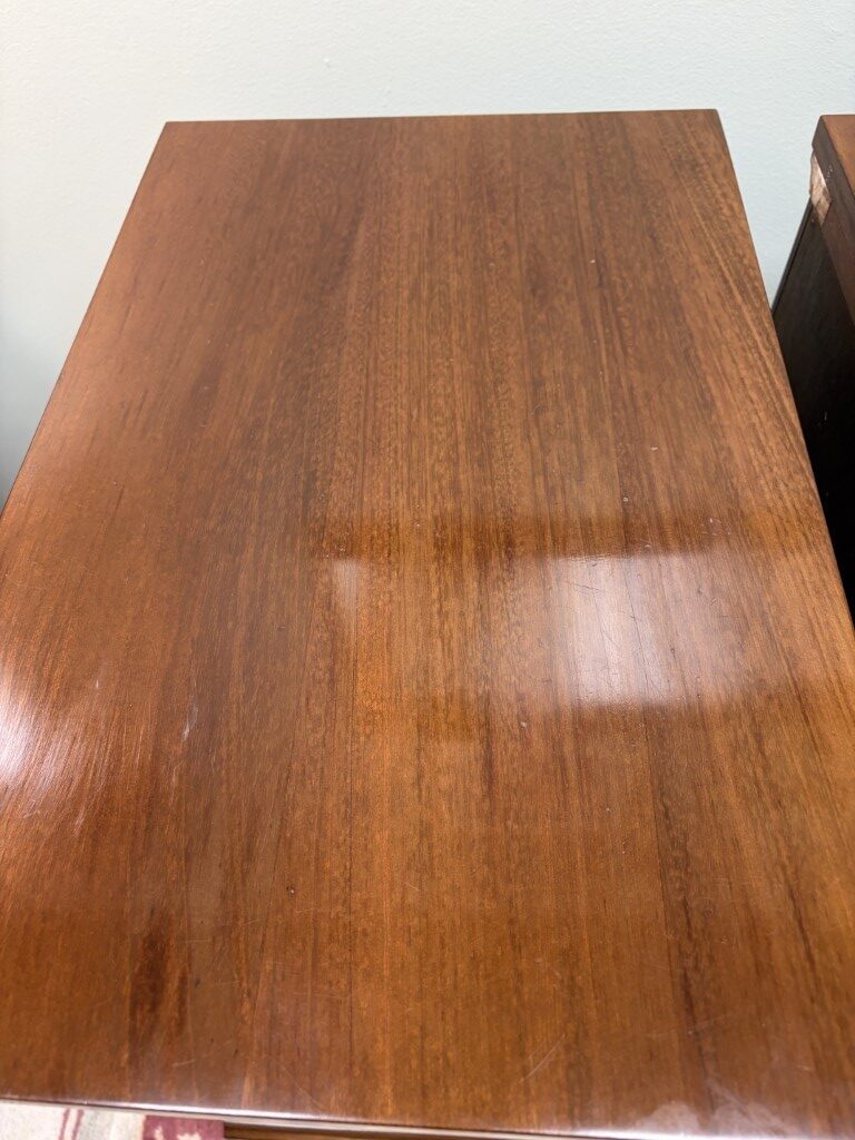 Pair of (Unsigned) Craftique Three Drawer Nightstands Pair of (Unsigned) Craftique Three Drawer Nightstands