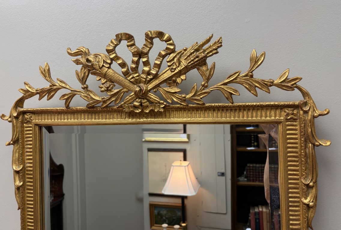 Carvers' Guild Gold Gilt Beveled 'French Hunt' Mirror Carvers' Guild Gold Gilt Beveled 'French Hunt' Mirror