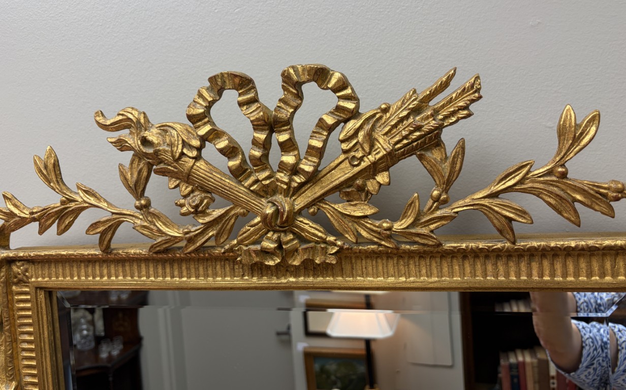Carvers' Guild Gold Gilt Beveled 'French Hunt' Mirror Carvers' Guild Gold Gilt Beveled 'French Hunt' Mirror