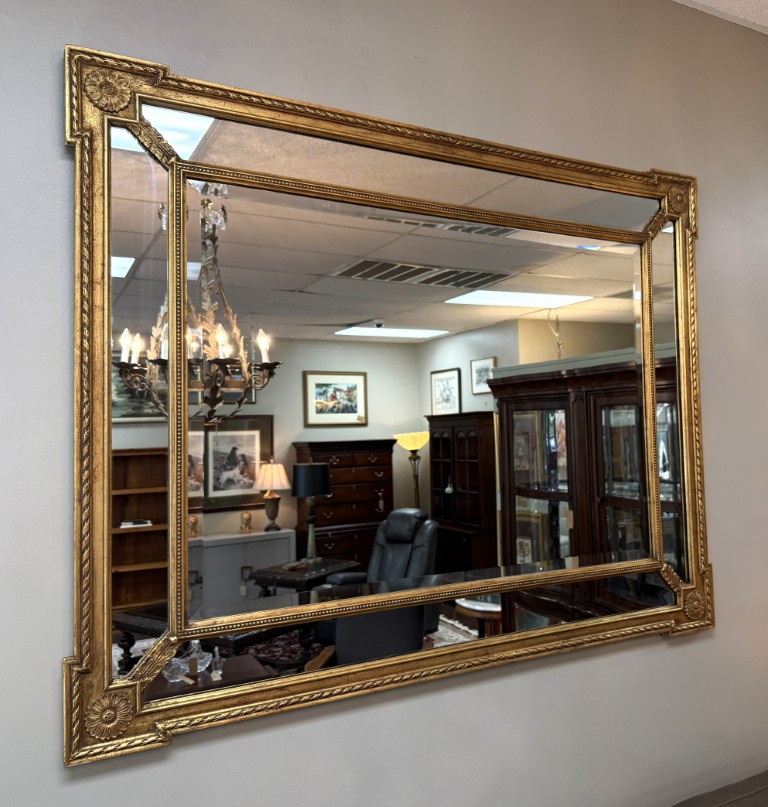 Friedman Brothers-Attributed Neoclassical Gilt Beveled Panel Wall Mirror – Vertical or Horizontal Friedman Brothers-Attributed Neoclassical Gilt Beveled Panel Wall Mirror – Vertical or Horizontal