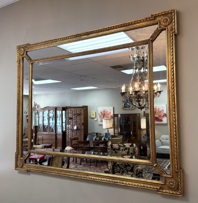 Friedman Brothers-Attributed Neoclassical Gilt Beveled Panel Wall Mirror – Vertical or Horizontal Friedman Brothers-Attributed Neoclassical Gilt Beveled Panel Wall Mirror – Vertical or Horizontal