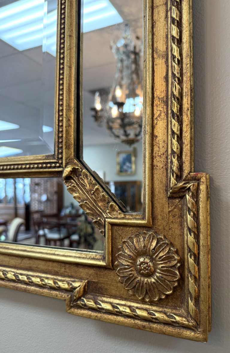 Friedman Brothers-Attributed Neoclassical Gilt Beveled Panel Wall Mirror – Vertical or Horizontal Friedman Brothers-Attributed Neoclassical Gilt Beveled Panel Wall Mirror – Vertical or Horizontal