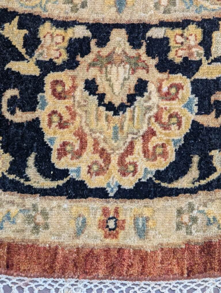 8.5ft Round Hand-Knotted Area Rug 8.5ft Round Hand-Knotted Area Rug