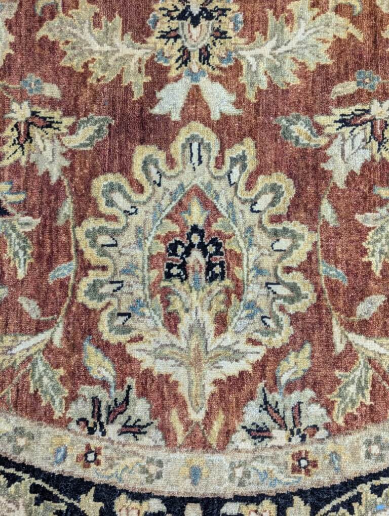8.5ft Round Hand-Knotted Area Rug 8.5ft Round Hand-Knotted Area Rug