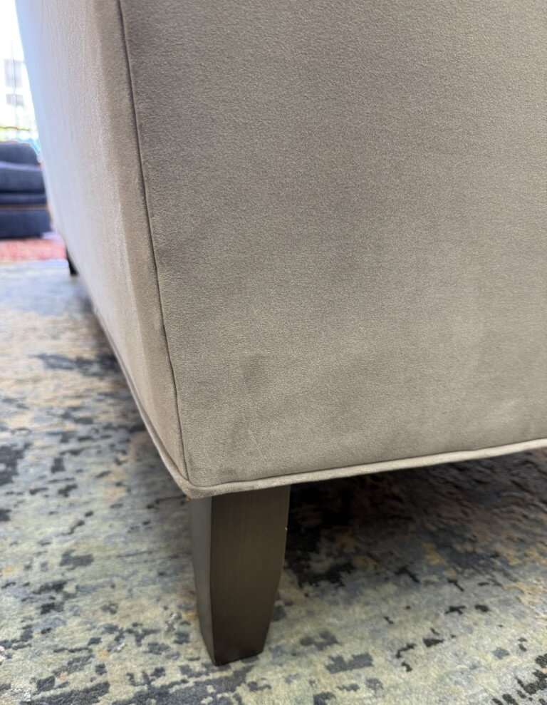 Stickley Greige Upholstered and Tufted Draper Sofa Stickley Greige Upholstered and Tufted Draper Sofa