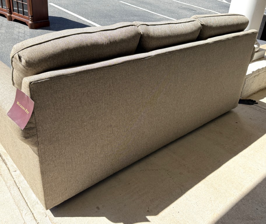 New Hickory-Fry Light Brown Upholstered Sofa New Hickory-Fry Light Brown Upholstered Sofa