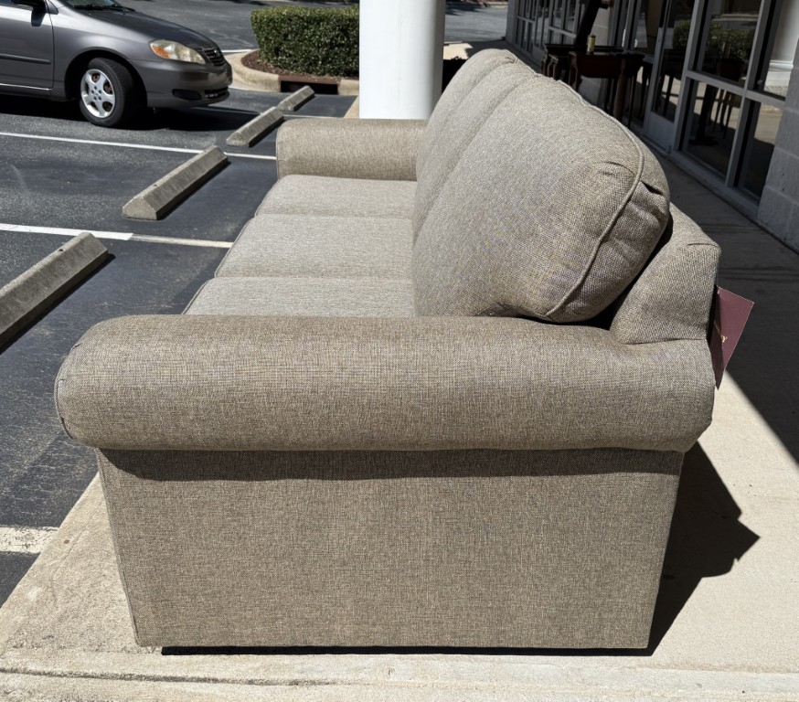 New Hickory-Fry Light Brown Upholstered Sofa New Hickory-Fry Light Brown Upholstered Sofa