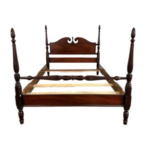 Traditional Mahogany Full Size Four Poster Bed Frame by Dixie