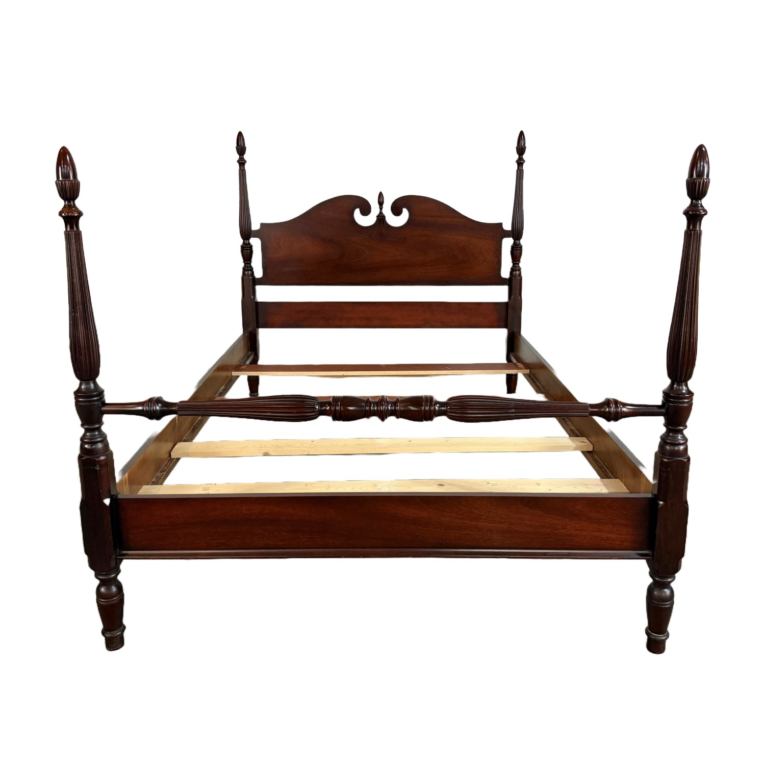 Traditional Mahogany Full Size Four Poster Bed Frame by Dixie Traditional Mahogany Full Size Four Poster Bed Frame by Dixie