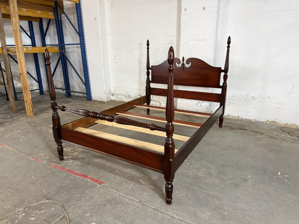 Traditional Mahogany Full Size Four Poster Bed Frame by Dixie Traditional Mahogany Full Size Four Poster Bed Frame by Dixie