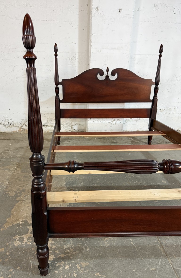 Traditional Mahogany Full Size Four Poster Bed Frame by Dixie Traditional Mahogany Full Size Four Poster Bed Frame by Dixie