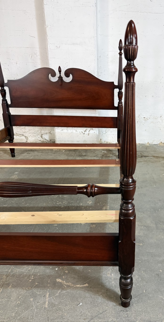 Traditional Mahogany Full Size Four Poster Bed Frame by Dixie Traditional Mahogany Full Size Four Poster Bed Frame by Dixie