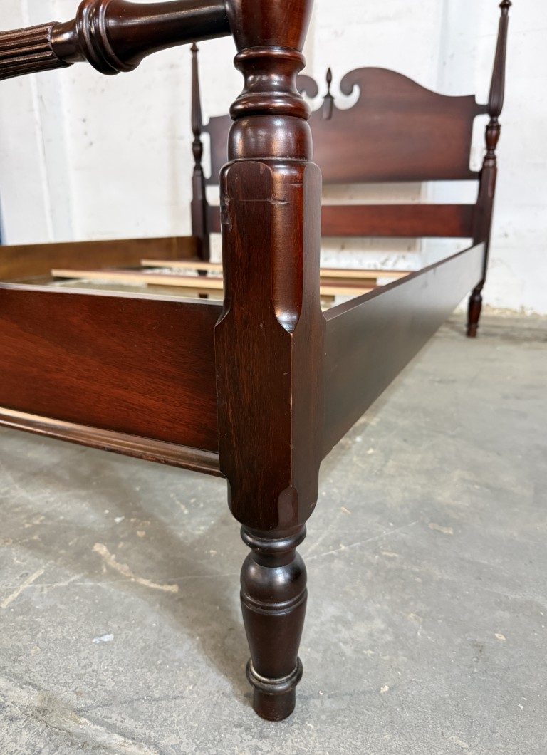 Traditional Mahogany Full Size Four Poster Bed Frame by Dixie Traditional Mahogany Full Size Four Poster Bed Frame by Dixie