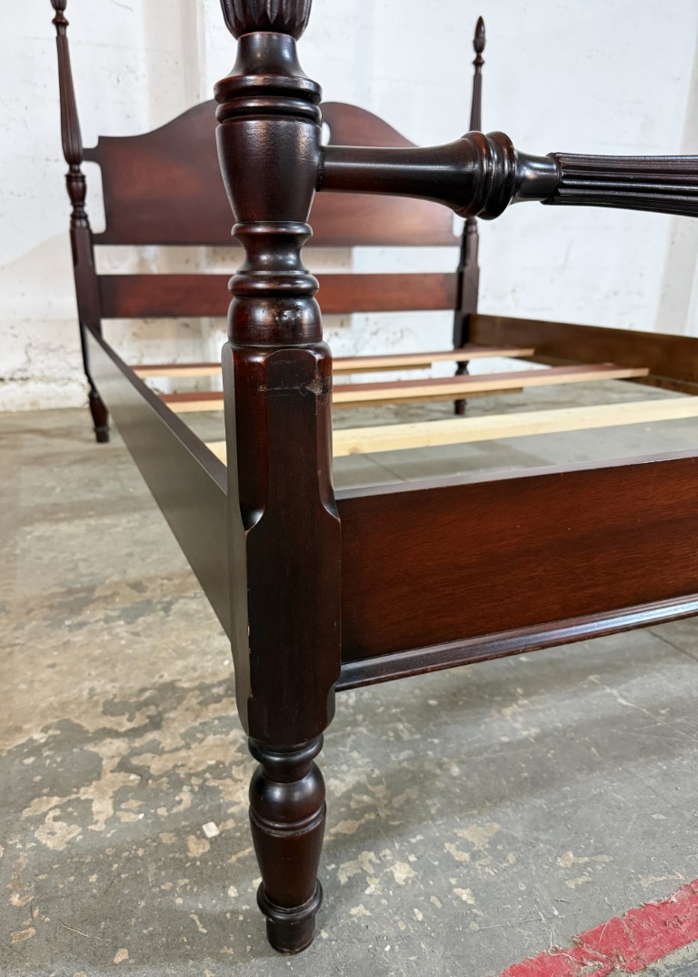 Traditional Mahogany Full Size Four Poster Bed Frame by Dixie Traditional Mahogany Full Size Four Poster Bed Frame by Dixie