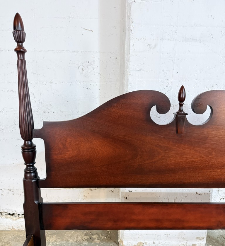 Traditional Mahogany Full Size Four Poster Bed Frame by Dixie Traditional Mahogany Full Size Four Poster Bed Frame by Dixie