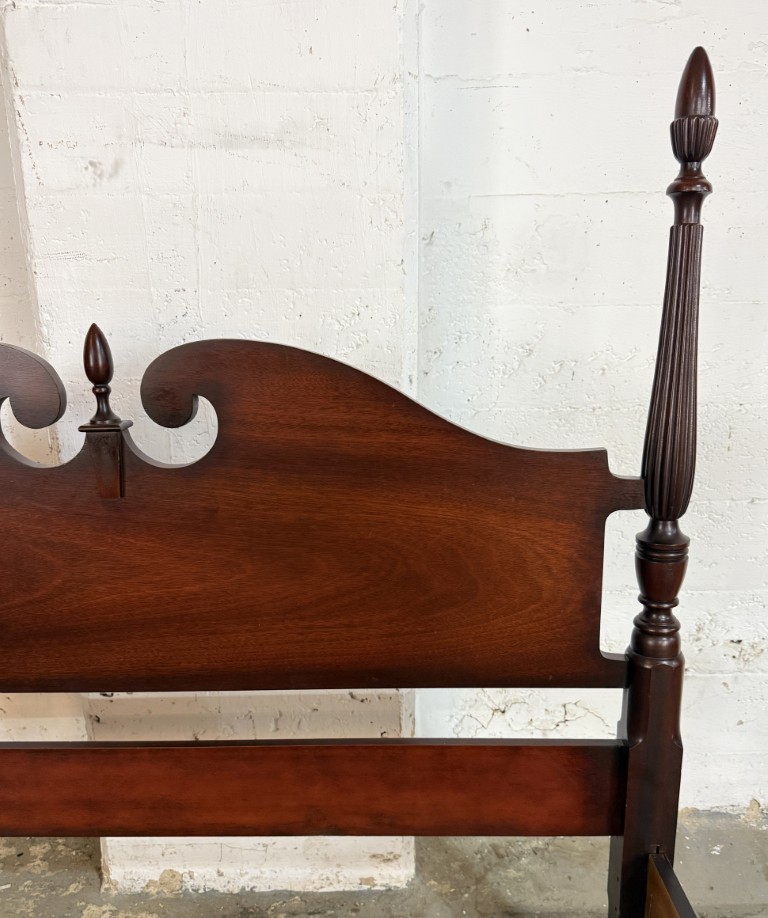 Traditional Mahogany Full Size Four Poster Bed Frame by Dixie Traditional Mahogany Full Size Four Poster Bed Frame by Dixie