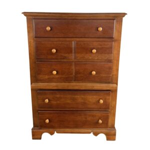 Cherry Tall Chest of Drawers with Paneled Drawer Fronts