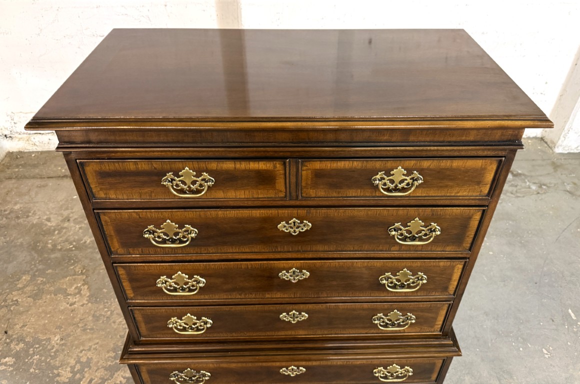 Drexel 18th Century Collection Banded Chest of Drawers Drexel 18th Century Collection Banded Chest of Drawers