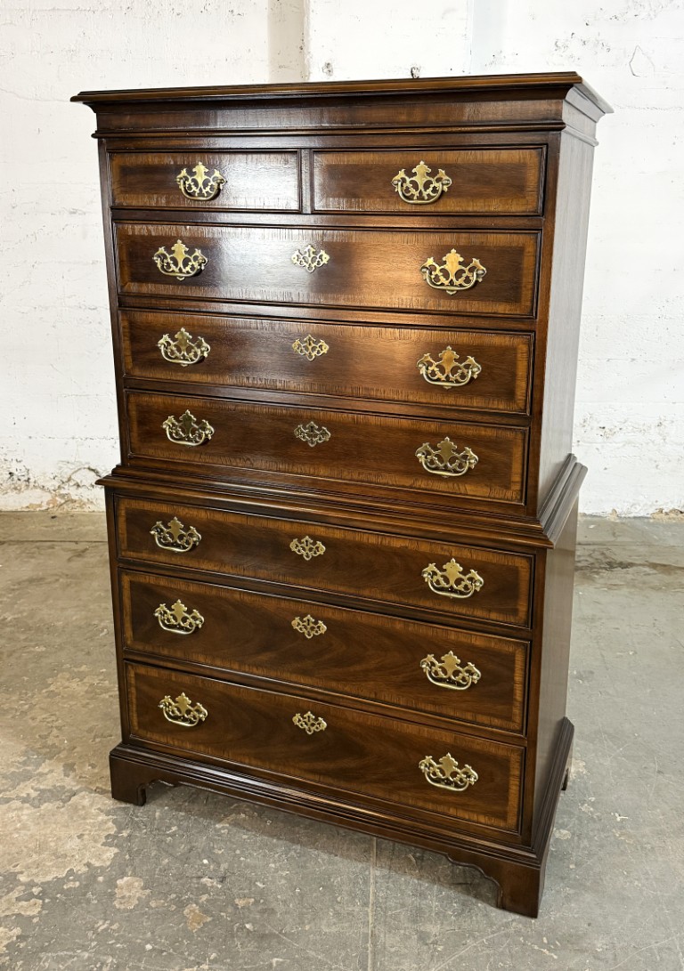 Drexel 18th Century Collection Banded Chest of Drawers Drexel 18th Century Collection Banded Chest of Drawers