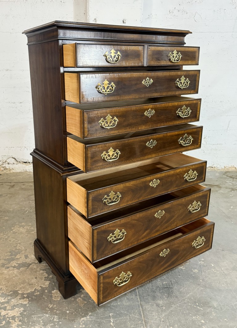 Drexel 18th Century Collection Banded Chest of Drawers Drexel 18th Century Collection Banded Chest of Drawers