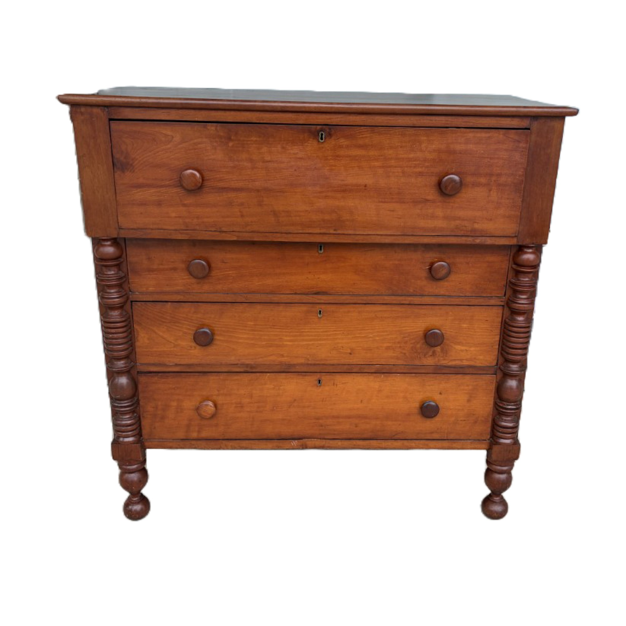19th Century Cherry Four Drawer Chest 19th Century Cherry Four Drawer Chest