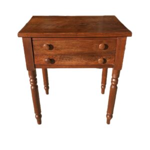 Antique Walnut Two Drawer Sheraton Style Stand