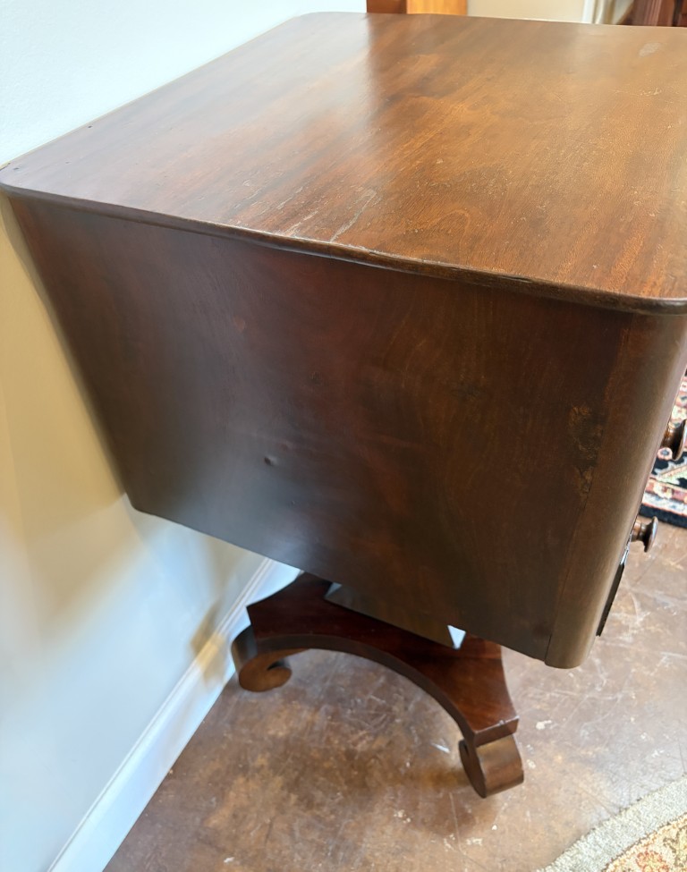 19th Century Mahogany Empire Style Three Drawer Stand/Nightstand 19th Century Mahogany Empire Style Three Drawer Stand/Nightstand