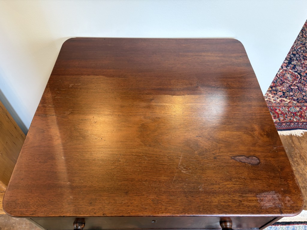 19th Century Mahogany Empire Style Three Drawer Stand/Nightstand 19th Century Mahogany Empire Style Three Drawer Stand/Nightstand