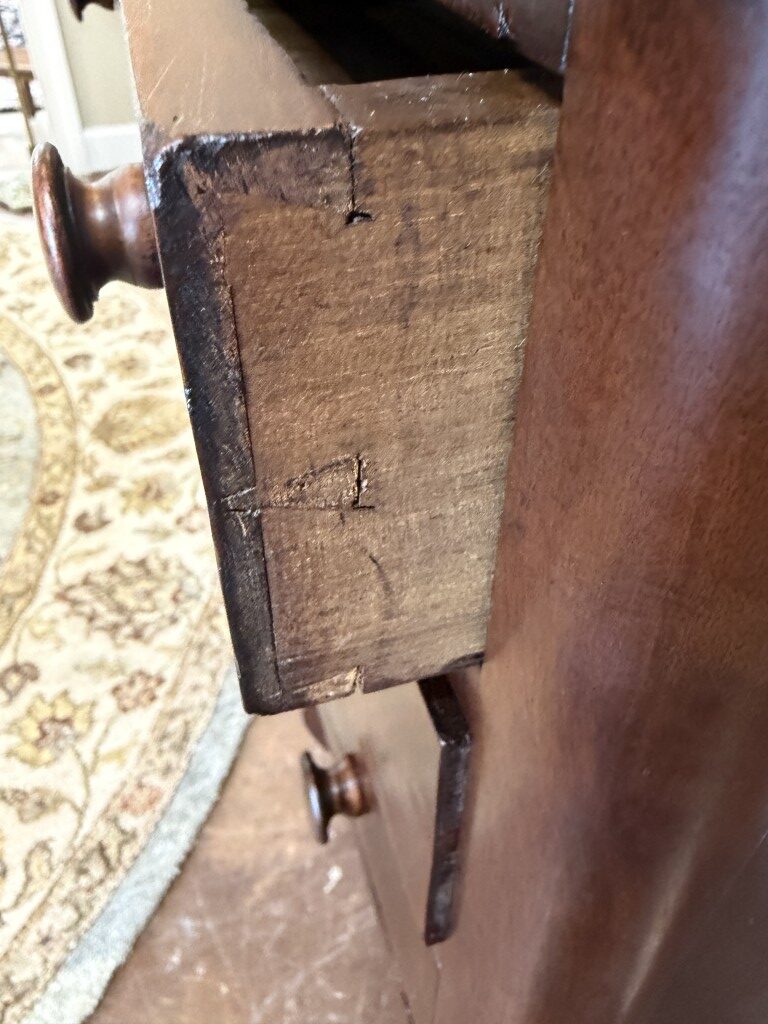 19th Century Mahogany Empire Style Three Drawer Stand/Nightstand 19th Century Mahogany Empire Style Three Drawer Stand/Nightstand