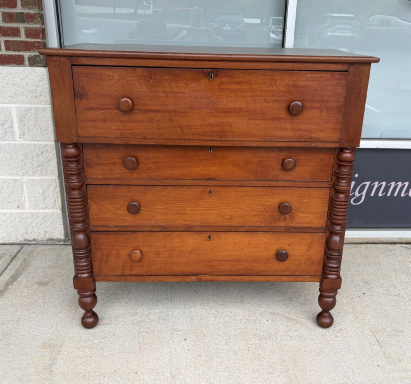19th Century Cherry Four Drawer Chest 19th Century Cherry Four Drawer Chest