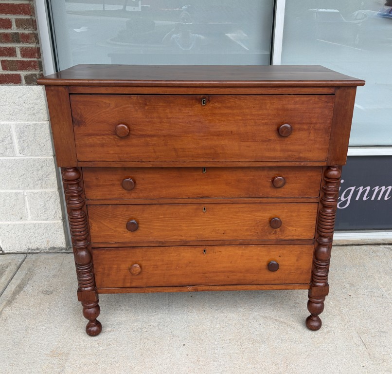 19th Century Cherry Four Drawer Chest 19th Century Cherry Four Drawer Chest