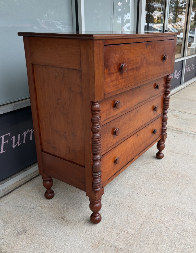 19th Century Cherry Four Drawer Chest 19th Century Cherry Four Drawer Chest