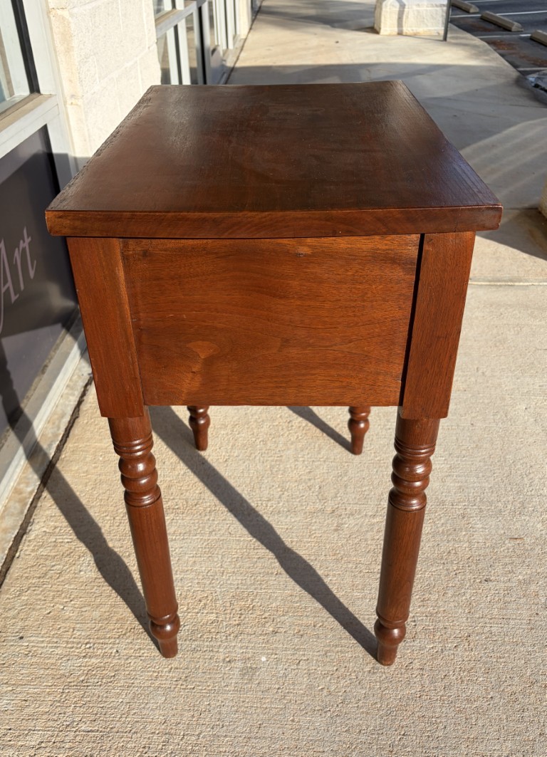 Antique Walnut Two Drawer Sheraton Style StandAntique Walnut Two Drawer Sheraton Style Stand Antique Walnut Two Drawer Sheraton Style Stand