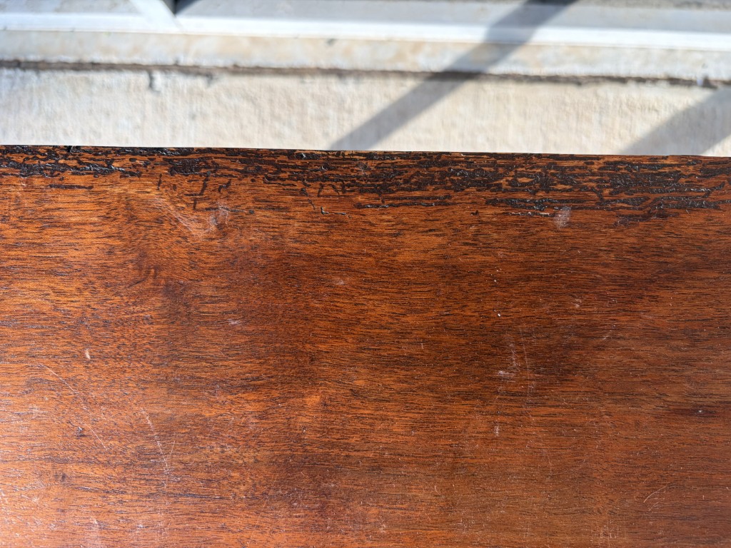 Antique Walnut Two Drawer Sheraton Style Stand Antique Walnut Two Drawer Sheraton Style Stand