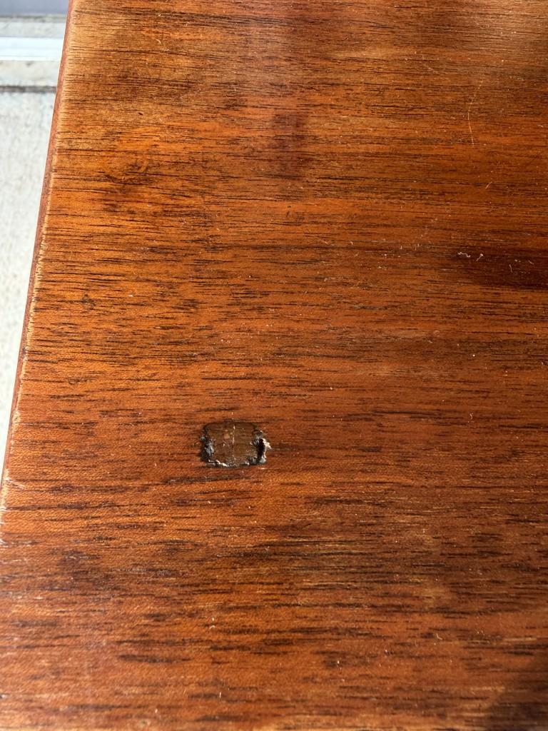 Antique Walnut Two Drawer Sheraton Style Stand Antique Walnut Two Drawer Sheraton Style Stand