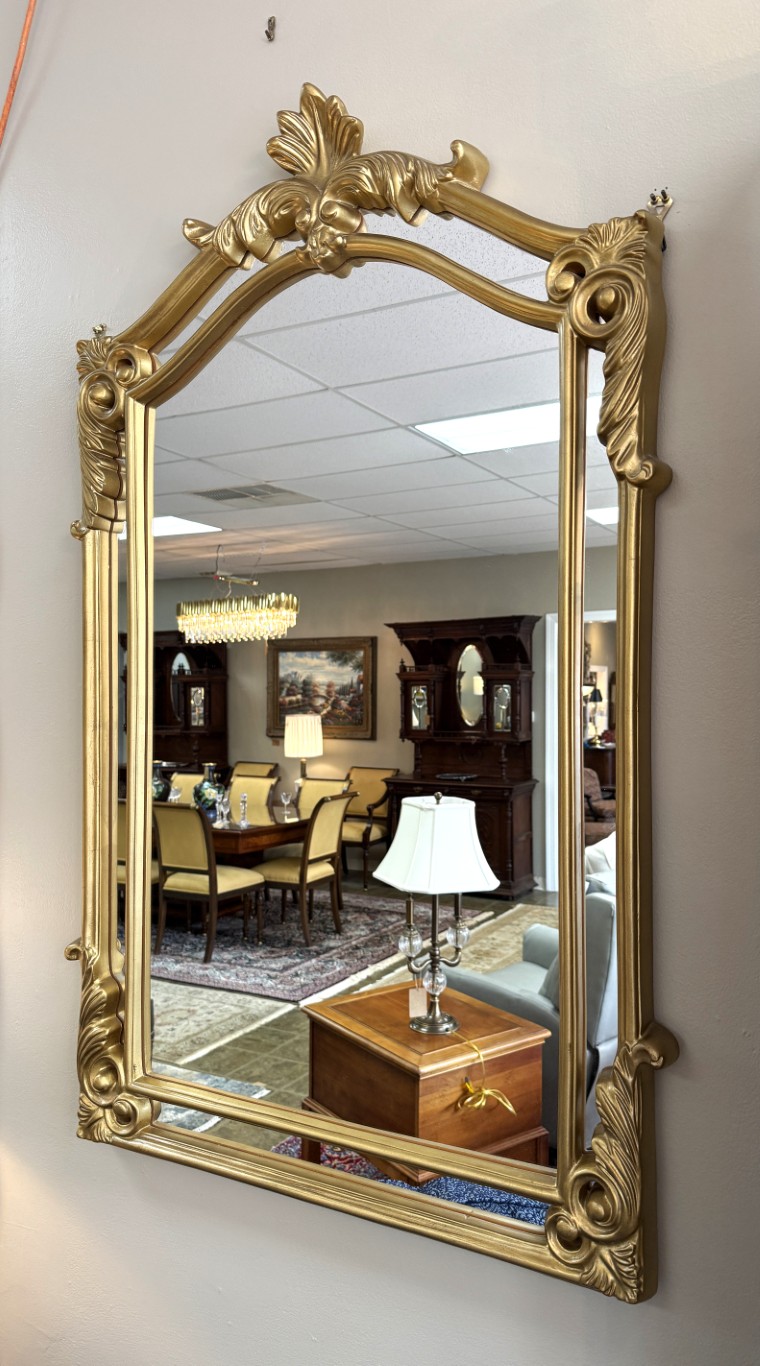 Gold Acanthus Crest Mirror Gold Acanthus Crest Mirror