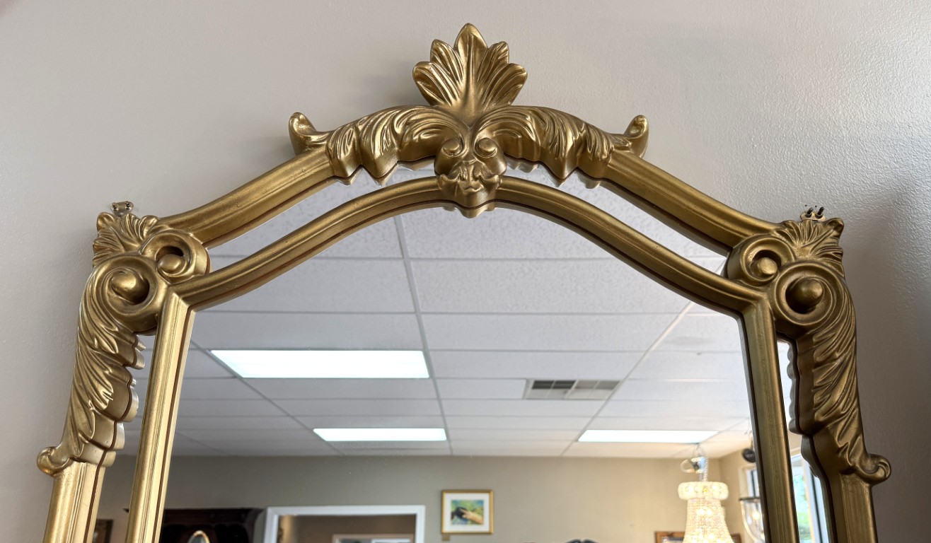 Gold Acanthus Crest Mirror Gold Acanthus Crest Mirror