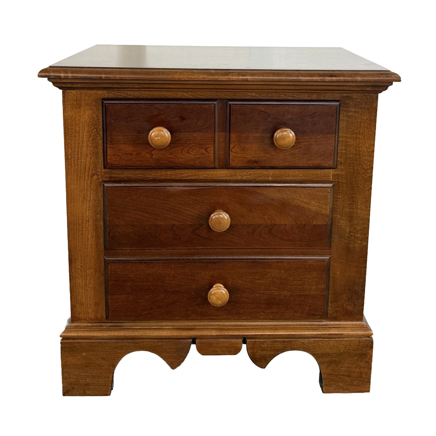 Cherry Nightstand with Paneled Drawer Fronts Cherry Nightstand with Paneled Drawer Fronts