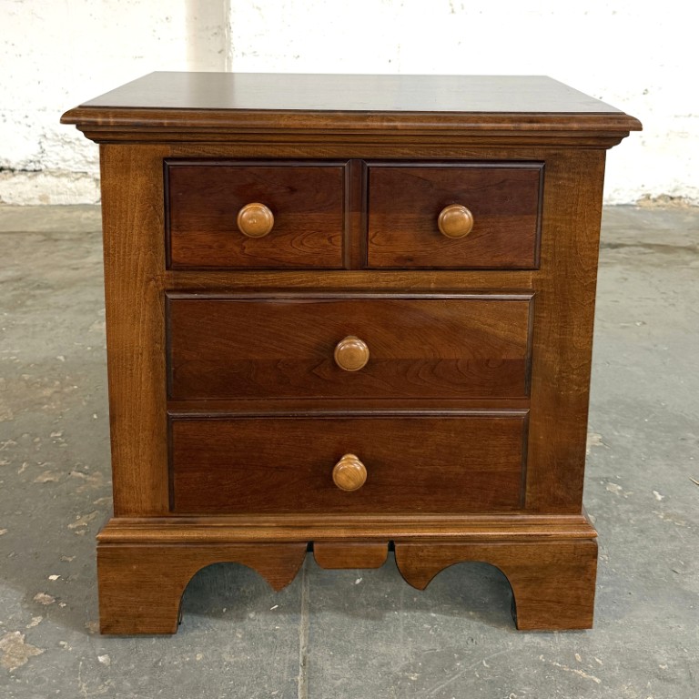 Cherry Nightstand with Paneled Drawer Fronts Cherry Nightstand with Paneled Drawer Fronts
