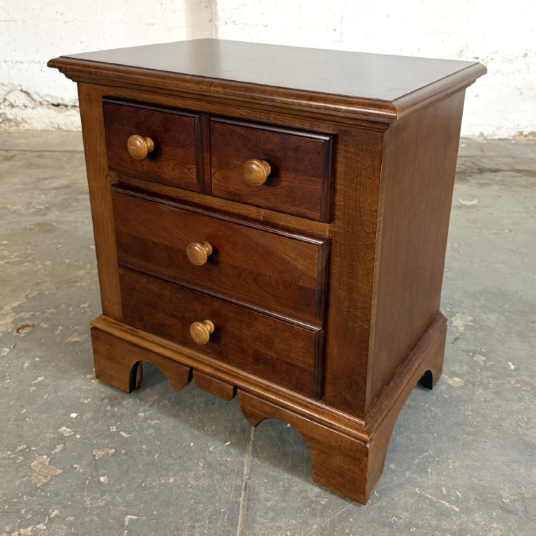 Cherry Nightstand with Paneled Drawer Fronts Cherry Nightstand with Paneled Drawer Fronts