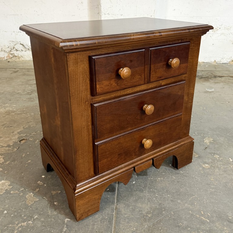Cherry Nightstand with Paneled Drawer Fronts Cherry Nightstand with Paneled Drawer Fronts